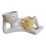 Laisk mees istutuspott vaigust lamav figuuriga lillepott drenaažiavaga lauapealne sukulent istutuspott sukulentidele kaktus siseruumides aia kaunistuseks