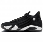 Air Jordan 14 Retro Must Valge Meeste Tossud &Uuml;likoolipunane 487471-016 46