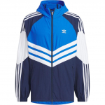 Adidas Originals Adicolor Retro Spordiv&auml;rviline Kapuutsiga Jakk Meeste Jakk Sinine Valge JM7262 L