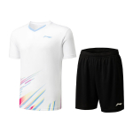 Li Ning Sulgpalli Seeria V&auml;rviplokk Elastne Spordisulgpalli V&otilde;istlus Vabaaja Spordidress Unisex Spordidress Valge Must AATU025-2 3XL