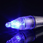 10X S&uuml;gavale Sukelduv LED Kalastusvalgusti Veealune Lamp Meelitused Swimbait Veekindel Sukeldatav Punane Valge Sinine Roheline Patareitoitega 12CM sinine