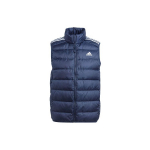 Adidas Essentials 3-triibuline kerge sulevest kontrastse p&uuml;stkraega ja lukuga Meeste vest Tumesinine IK3210 S