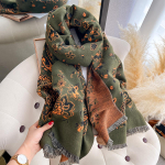 Uus Talvine Luksuslik Naiste Kahepoolne Paisley Jacquard Ka&scaron;miirist Sall Soe Pashmina Sall V&auml;litingimustesse K&uuml;lmakindel Tuulekindel black