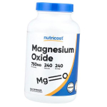 Magneesiumoksiid, Magnesium Oxide 750, Nutricost 240kaps (36647095) 240caps
