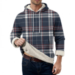 Meeste vabaaja pikkade varrukatega taskutega fliisist kapuutsikas XXXL tumesinine