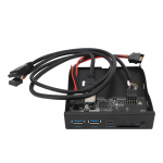 USB3.2 GEN1 Type C disketidraivi paneel 5Gbps Plug and Play 3,5-tolline esipaneeli USB3.2 19PIN jaotur WIN XP 7 8 10 11 jaoks