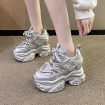 10CM Kontsad Platvormiga Tennised Moodsad Paksude Taldadega Vabaaja Kingad Naistele Hingavad Mugavad Naiste Paksud Tennised Zapatos Mujer 34