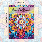 1 tk, Mandala v&auml;rvimisraamat, Teismeliste v&auml;rvimisraamat, 30 erinevat mustrit, 100 gsm paks paber, Stressi leevendus, S&uuml;nnip&auml;evakingitus