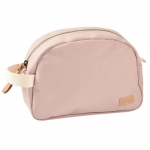 BEABA, Trousse de toilette b&eacute;b&eacute; canvas rose poudr&eacute; roosa