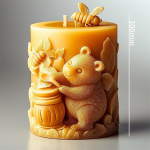 Reljeefne Karu L&otilde;hnastatud Silikoonist K&uuml;&uuml;nlavormid Mesi 3d Karu K&auml;rgstruktuuriga Hajuti Kivi Kips Epoks&uuml;vaik Vormid K&uuml;&uuml;nalde Valmistamise Komplekt