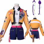 KPop Deemonik&uuml;tid Rumi Cosplay Kost&uuml;&uuml;m Parukas Naised Halloween Karneval Comic-con Pidutsemine Rollim&auml;ngu Riietus 140