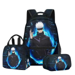 Jujutsu Kaisen kolmeosaline &otilde;pilase seljakotikomplekt 29*12*40cm gray