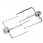 2 tk/komplekt S&uuml;sinikkana grillvardad Liha kahvlid Roostevabast terasest BBQ kahvlid Rotisserie BBQ kahvlid h&otilde;be