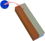 Naniwa Polishing Industry Krabi Sirp Lihvkivi GC/DX Kahepoolne IK-2101 oranž