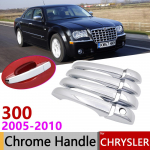 jaoks Chrysler 300 300c MK1 2005~2010 Luksuslik kroomitud v&auml;lisukse k&auml;epideme kate Auto tarvikud Kleebised trimmikomplekt 2006 2007 No Buttons 4 Door