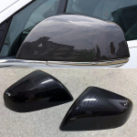 2Pcs ABS Carbon fiber Side Door Rearview Mirror Cover Trims Car Accessories Fit For Tesla Model X 2016 2017 2018
