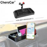 Multifunction Dash Phone holder Mount Storage Tray Organize for Jeep Wrangler TJ