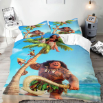 Moana tekikate komplekt Tekk Voodipesu 3D Laste voodipesu komplekt 3-osaline 1 tekikate Kuninga suurus 90X200CM