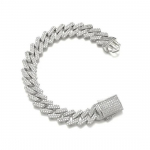 Freezy kuubakaelake valgest kullast 14mm Kingitus meestele Pulmakingitus Aastap&auml;ev J&otilde;ulud Isad Vennad Kingitus abikaasale 18 cm