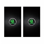 2 tk Autode Kesksamba Kriimustusvastased Kaitsekiled Kleebised Skoda Octavia 2 3 Superb Rapid Kodiaq Karoq RS Fabia Kamiq Yeti jaoks 2Pcs Black
