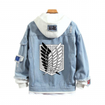 Attack On Titan Jacket vabaaja avar teksajakk meestele ja naistele XXXL must