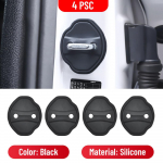 For BMW iX i20 -2025 Silicone Car Door Lock Buckle Protection Cover Elastic Anti-Collision Shock Absorbing Pad Cushion 4 PCS