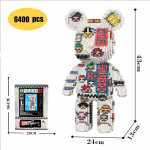 Kawaii karu ehitusklotsid, kokkupandavad m&auml;nguasjad, kaunistused, kodu sisustus, loomingulised ehitusklotsid, m&otilde;tlemist arendavad m&auml;nguasjad, m&auml;nguasjad kingituseks