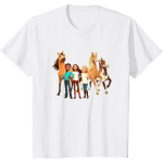 Lastele DreamWorks Spirit Riding Free - K&otilde;igi tegelaste laste T-s&auml;rk S valge