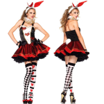 Cosplay J&auml;nes S&uuml;damete Kuninganna Pokker Baaripidu Etendus Halloweeni Kost&uuml;&uuml;mid J&otilde;ulukost&uuml;&uuml;mid One size fits all black