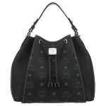 MCM Visetos T&otilde;mblukuga Monogramm Lapitehnika &Auml;mbrimudel Naiste k&auml;ekotid Must MWDAALZ01BK001 Basic Set (Bag+Dust Bag)
