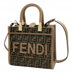 Fendi Sunshine FF-mustriga k&auml;ekott eemaldatava &otilde;larihmaga Naiste k&auml;ekott Pruun 8BH394ALVYF1GE3 Basic Set (Bag+Dust Bag)