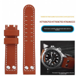 22mm veisenahast kellarihm Hamilton Khaki Air H77696793 H616533 H77775960 jaoks Ehtne nahast kellarihm terasneedid Meeste k&auml;ev&otilde;ru 22mm