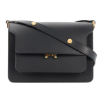 Marni klapiga vasikanahast &otilde;la- ja crossbody kott Naiste kotid Must SBMPN09NO1LV589-ZN99N Basic Set (Bag+Dust Bag)