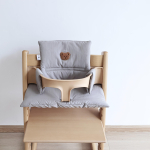 Uus &uuml;hev&auml;rviline laste s&ouml;&ouml;gitooli istmepadi beebi s&ouml;&ouml;miseks hingav istmepadi beebi kasvutooli istmepadi tarvikud hotell pere gray bear dining chair cushion gray