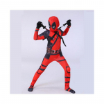 (Riie+Seljakott + Kaks M&otilde;&otilde;ka , 8-9 Aastat) Lastepoiste Deadpool Halloweeni peo Cosplay kost&uuml;&uuml;m Peokleit 100