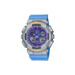 CASIO Unisex Vedelkristall/Analoog Kahekordse N&auml;idikuga Seeria Lilla Kell GA-100EU-8A2JF GA-100EU-8A2JF Purple Watch Dial