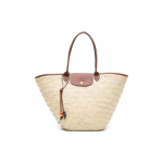 Longchamp Le Panier Pliage Moodne Vabaaja Kootud Logo Totes Kott Naiste K&auml;ekotid Pruun 10244HES035 Basic Set (Bag)
