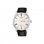 CITIZEN Klassikaline Mehaaniline Liikumine Veisenahast Rihmaga Kell Meeste Kellad Valge sihverplaat NH8350-08A White Dial