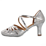 Naiste suletud varbastega Ladina-Tango Tantsukingad Ballisaali pehme tallaga Moodsad Tantsukingad K&otilde;rged kontsad 7CM 38 h&otilde;be