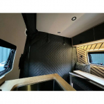 1 tk matistatud mustaks t&otilde;mbav termiline kabiini vaheseinakate matkaautole Fiat Ducato Peugeot Boxer Citroen Relay Ram Promaster RV Tarvikud 1pc