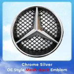 Auto esiv&otilde;re embleem T&auml;he m&auml;rk 3D Peegel OE stiil Tasane pind Mercedes Benz W245 W204 X204 B180 B200 B250 C280 C300 C350 jaoks