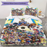 Inazuma Eleven Jalgpalli Muster Voodipesu Tekikott Tekikoti Kate Padjap&uuml;&uuml;r Kodu Kaunistus S&uuml;nnip&auml;evakingitus (1 * tekikott + 2 * padjap&uuml;&uuml;r ilma t&auml;idiseta)47 250x220cm