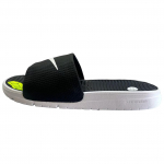 Nike Benassi Solarsoft Sandaalid Meeste Mugavussandaalid Pehme Vahtmaterjalist Tald S&uuml;nteetiline Pealispind Libisemiskindel Kummist V&auml;listald Must Vabaajasandaalid 431884-002 EU&nbsp;41