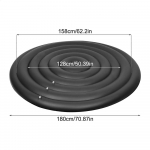 &Uuml;mmargune kuumaveebasseini kate Spa-basseini kaitsekate Kaasaskantav &uuml;mmargune t&auml;ispuhutav kuumaveebasseini katte asendus perele, hotellile, aeda