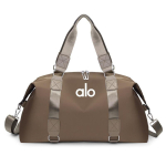 Portable multifunctional sports and fitness yoga bag with dry and wet separation, large capacity, travel bag, portable and lightweight khaki
