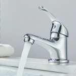 Valamu kraan kuuma ja k&uuml;lma veega Valamu kraan N&auml;opesu kraan Dekile paigaldatav valamusegisti Veekraanid Kroomitud kraan vannituppa