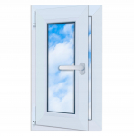 PVC aken Valge 40x70 Vasak Uus 400x700 mm Avatav-Kallutatav Kaheklaasiga
