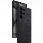 100% Itaalia Alcantara Nahast &Uuml;mbris Samsung Galaxy S24 S25 S26 Ultra Plus + Magnetiline Kaas Premium Luksuslikud &Uuml;mbrised S26Ultra jaoks For S25 Ultra tumehall v&auml;rv