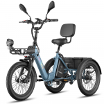 Elektriline kaubaratas Fafrees F20 Mate 20 rehv 250W mootor T&auml;iskasvanute elektrijalgratas 48V 21AH LCD-ekraan Maksimaalne koormus 180 kg Kaks ketaspidurit sinine