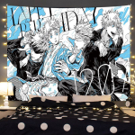 Gojo Satoru Jujutsu Kaisen Seinavaip Anime Seinale Riputatav Taustakangas &Uuml;li&otilde;pilaste &Uuml;hikatoa Magamistoa Voodipeatsi Kaunistuseks 150x100cm(60x40in)